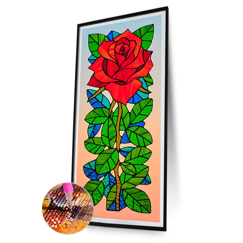Rose - Full Round Drill Diamond Painting 30*70CM