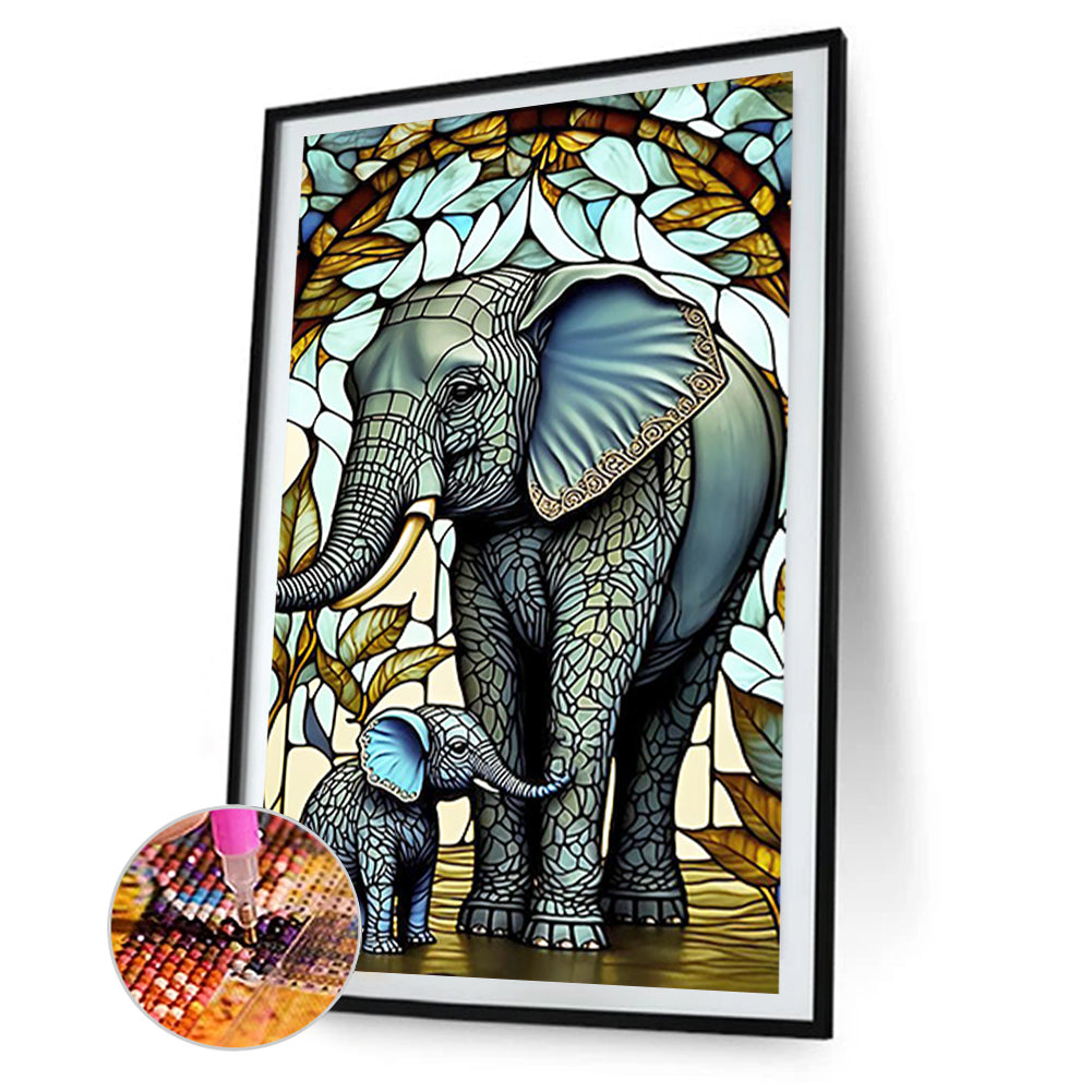 Elephant - Full Round Drill Diamond Painting 70*100CM