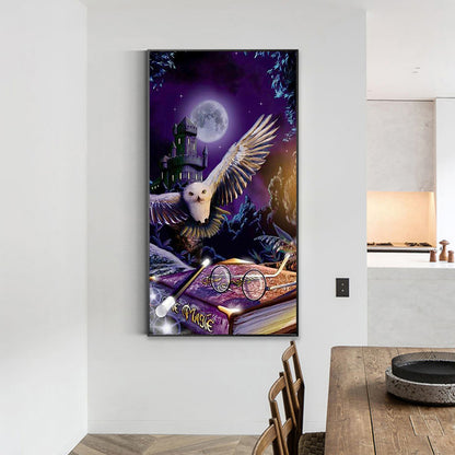 Owl - Full Round Drill Diamond Painting 40*70CM