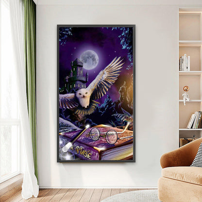 Owl - Full Round Drill Diamond Painting 40*70CM