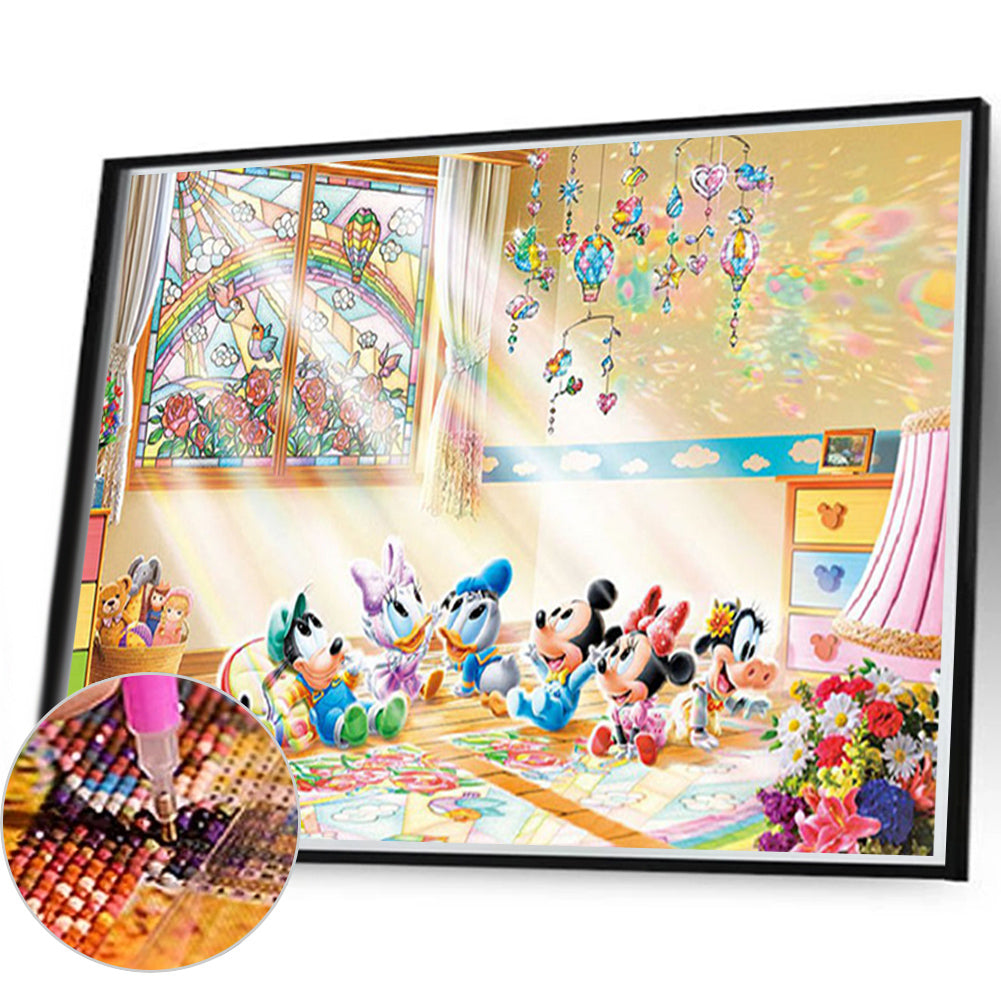 Disney Family Portrait - Full Round Drill Diamond Painting 80*60CM