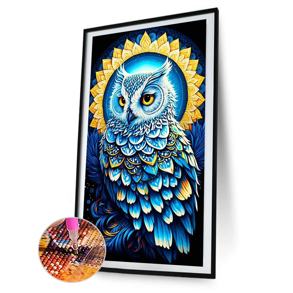 White Owl - Full Round Drill Diamond Painting 60*100CM