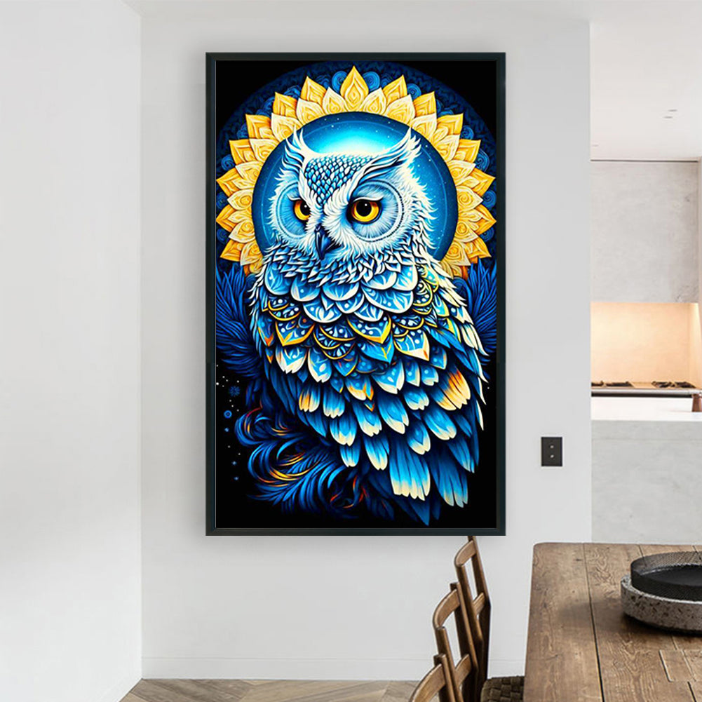 White Owl - Full Round Drill Diamond Painting 60*100CM