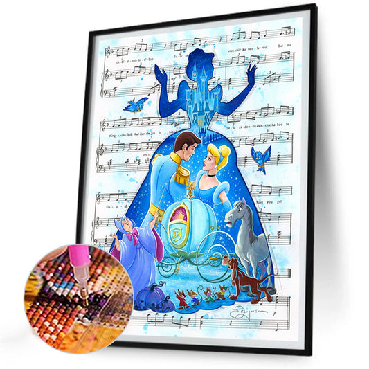 Cinderella - Full Round Drill Diamond Painting 30*40CM