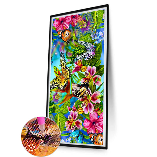 Butterflies - Full Round Drill Diamond Painting 40*80CM