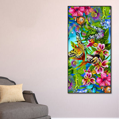 Butterflies - Full Round Drill Diamond Painting 40*80CM