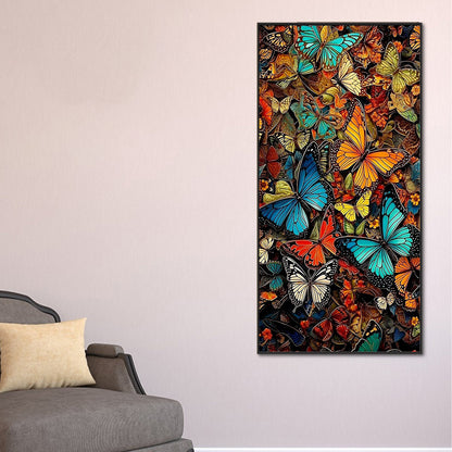 Butterflies - Full Round Drill Diamond Painting 40*80CM