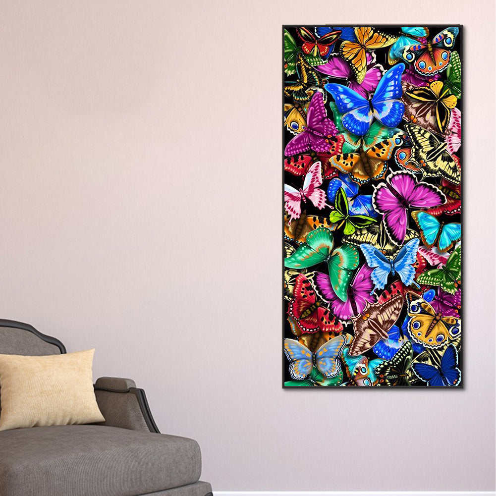 Butterflies - Full Round Drill Diamond Painting 40*80CM