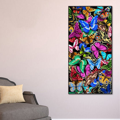 Butterflies - Full Round Drill Diamond Painting 40*80CM