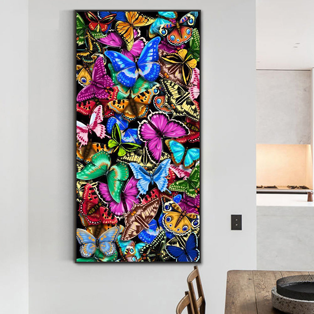 Butterflies - Full Round Drill Diamond Painting 40*80CM