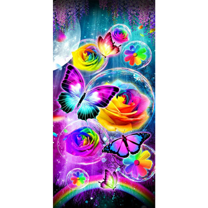 Butterflies - Full Round Drill Diamond Painting 40*80CM