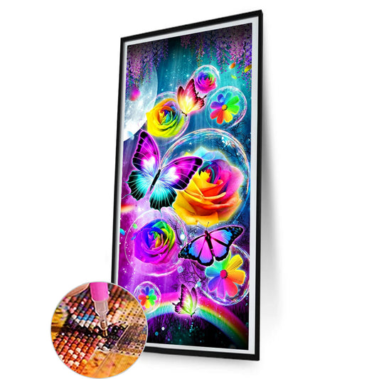 Butterflies - Full Round Drill Diamond Painting 40*80CM