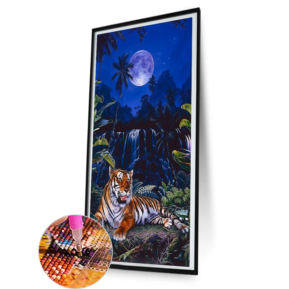 Tiger - Full Round Drill Diamond Painting 40*80CM