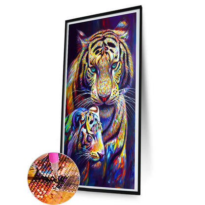 Tiger - Full Round Drill Diamond Painting 40*80CM