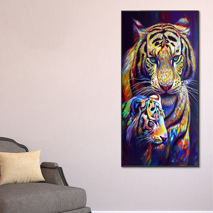 Tiger - Full Round Drill Diamond Painting 40*80CM