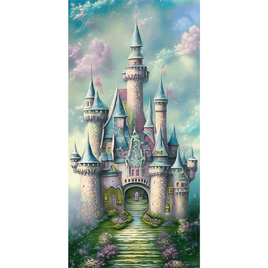 Fantasy Castle - Full Round Drill Diamond Painting 40*80CM