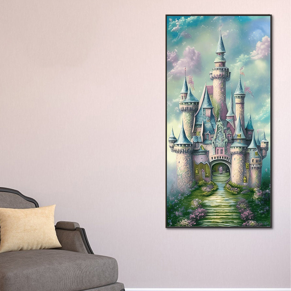 Fantasy Castle - Full Round Drill Diamond Painting 40*80CM