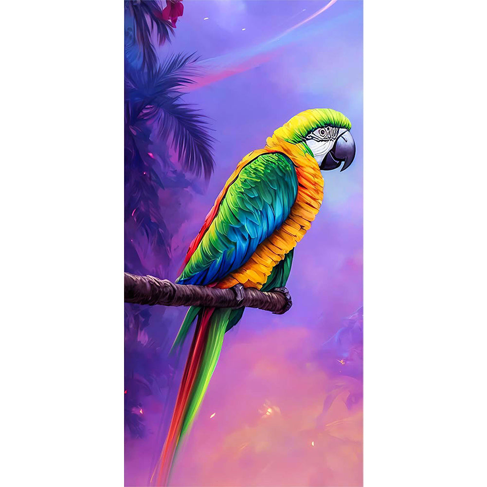 Parrot - Full Round Drill Diamond Painting 40*80CM