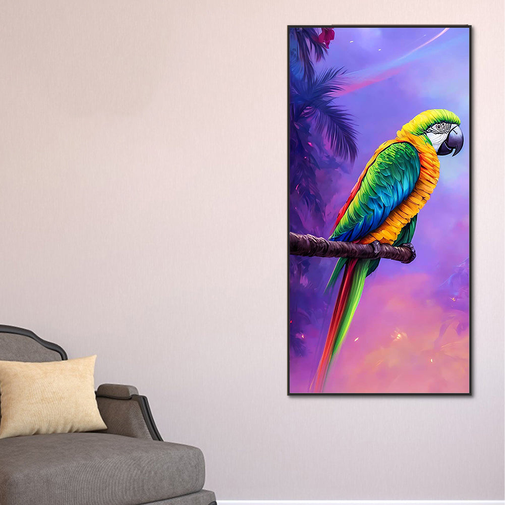 Parrot - Full Round Drill Diamond Painting 40*80CM