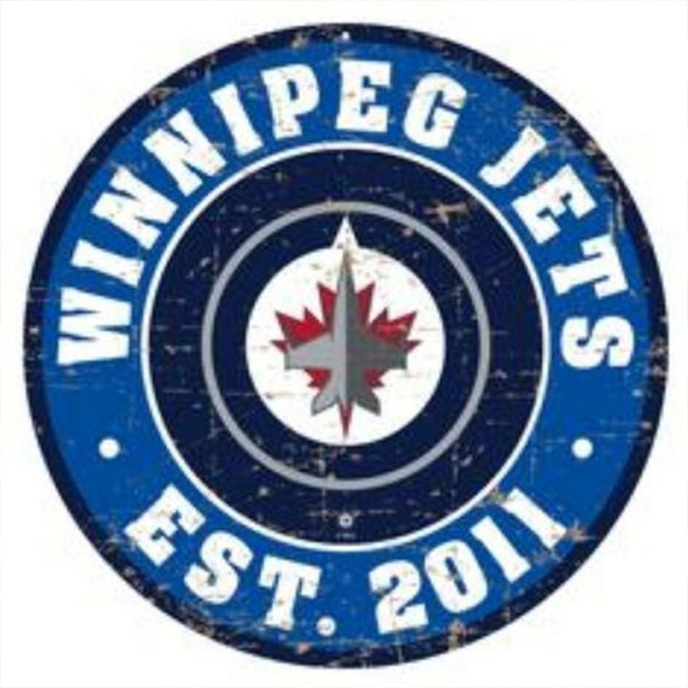 NFL Winnipeg Jets - Full Round Drill Diamond Painting 30*30CM