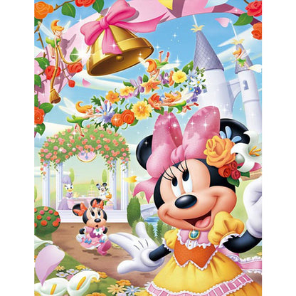 Disney Mickey Minnie - Full Round Drill Diamond Painting 50*65CM