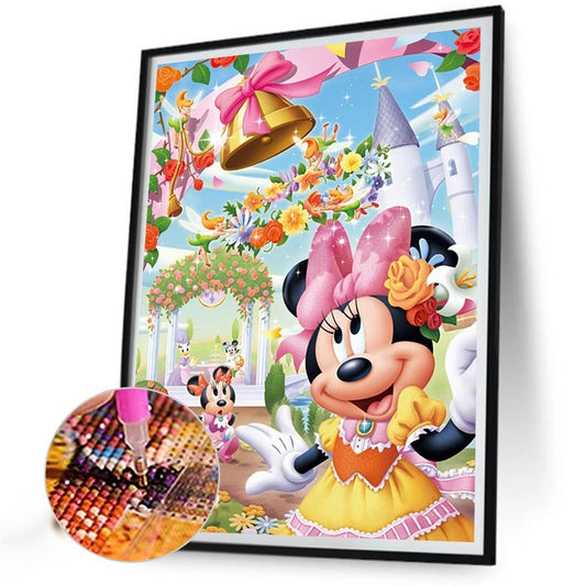 Disney Mickey Minnie - Full Round Drill Diamond Painting 50*65CM