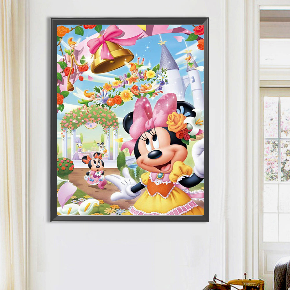 Disney Mickey Minnie - Full Round Drill Diamond Painting 50*65CM