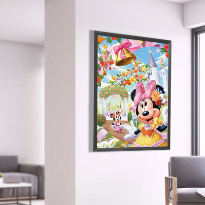 Disney Mickey Minnie - Full Round Drill Diamond Painting 50*65CM