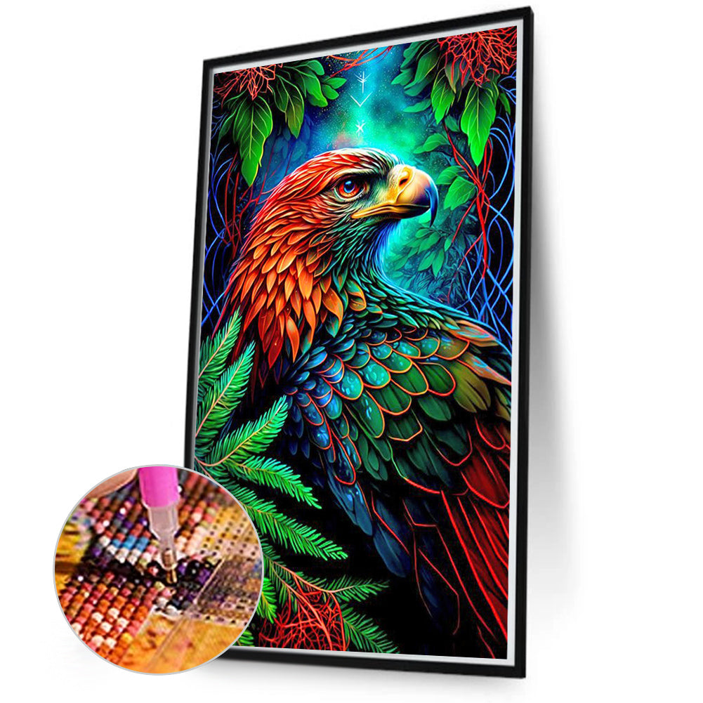 Forest Parrot - Full Round Drill Diamond Painting 45*70CM
