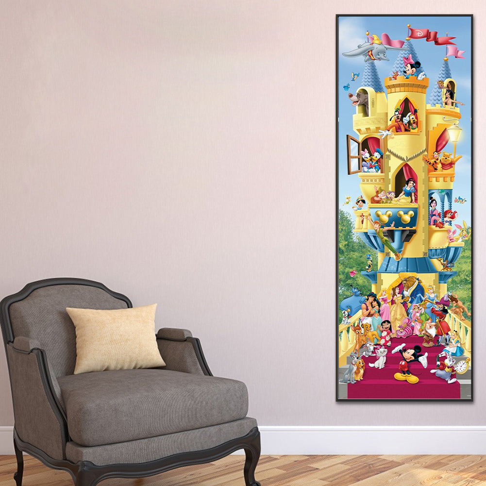 Disney Family Portrait - Full Round Drill Diamond Painting 35*100CM