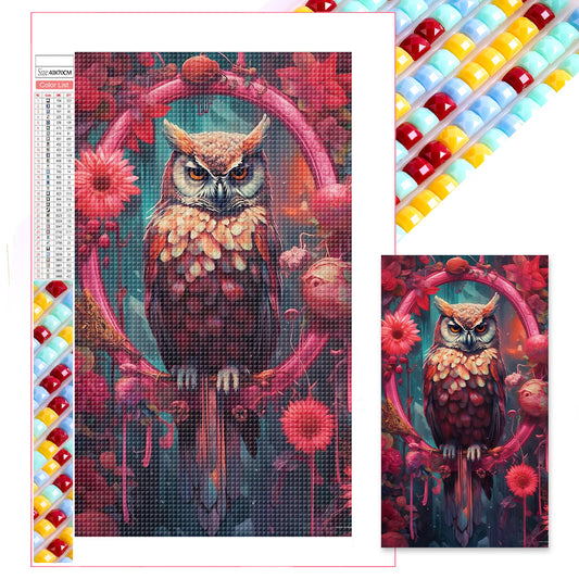 Owl - Full Square Drill Diamond Painting 40*70CM