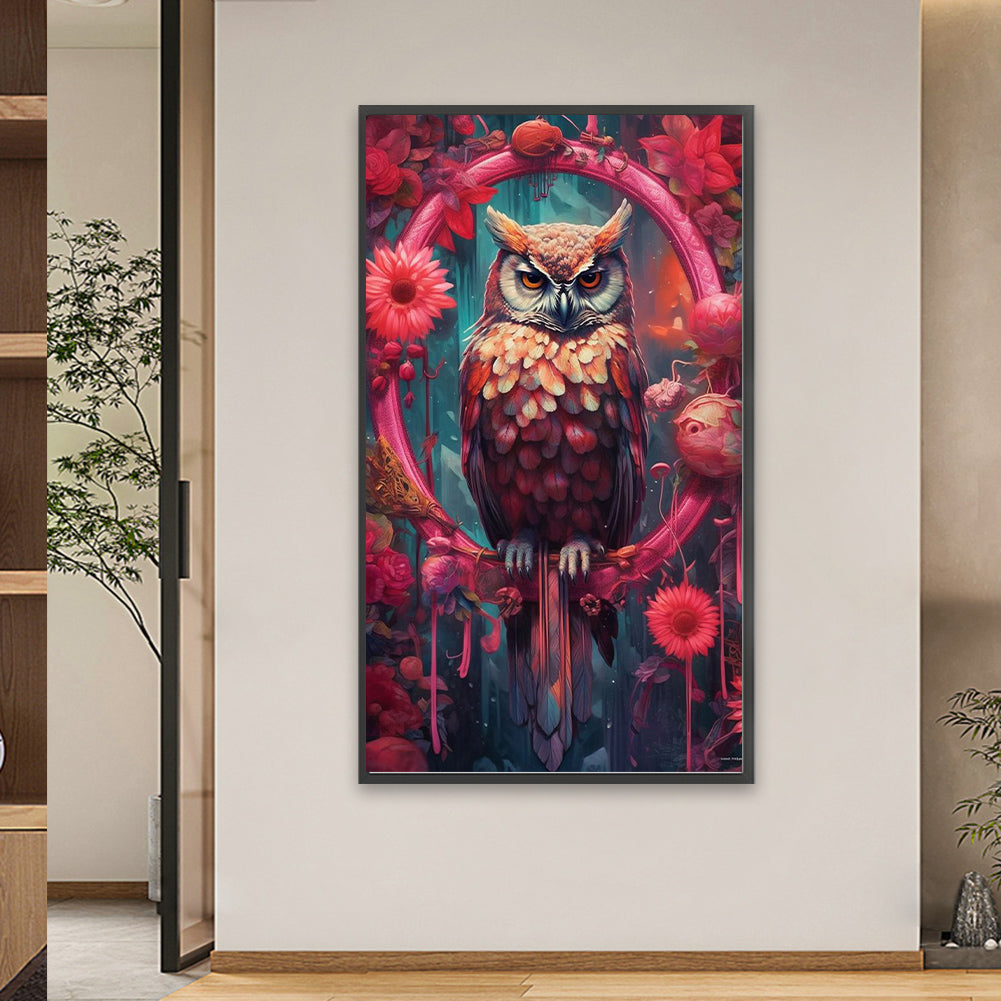 Owl - Full Square Drill Diamond Painting 40*70CM