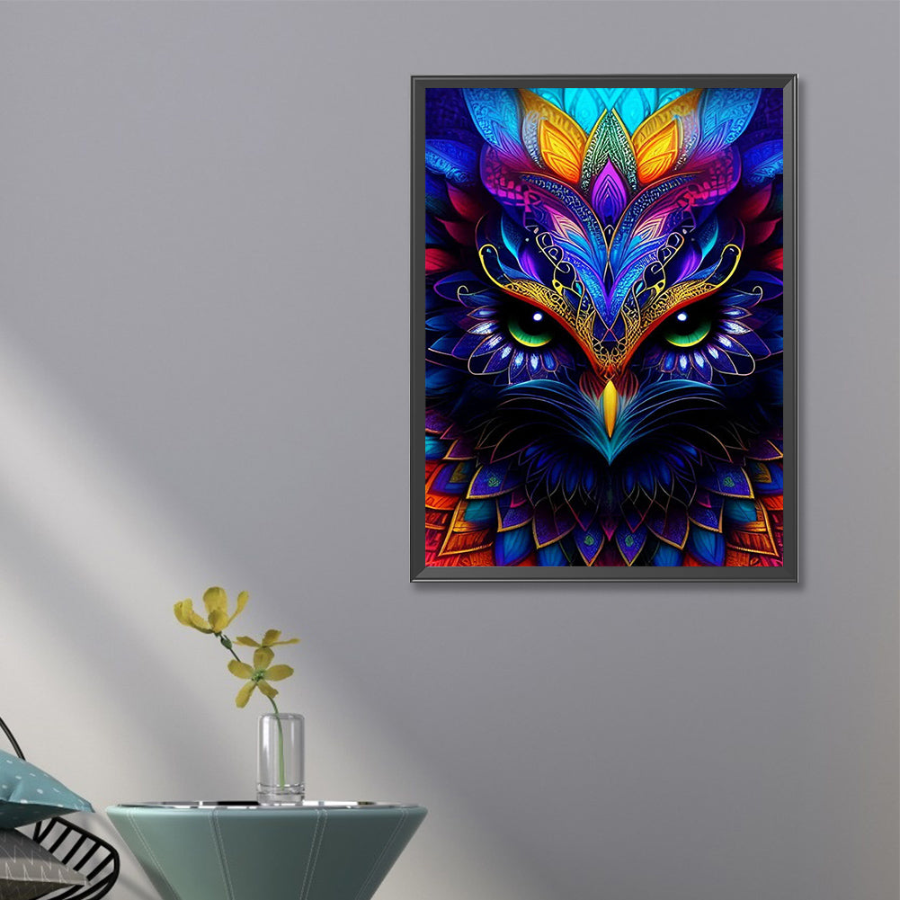 Colorful Owl - Full Square Drill Diamond Painting 40*60CM