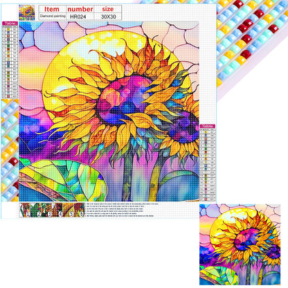 Sunny Sunflower - Full Round Drill Diamond Painting 30*30CM