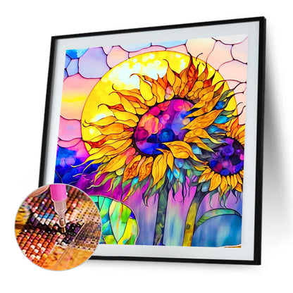 Sunny Sunflower - Full Round Drill Diamond Painting 30*30CM