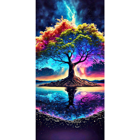 Mysterious Tree - Full Round Drill Diamond Painting 40*80CM