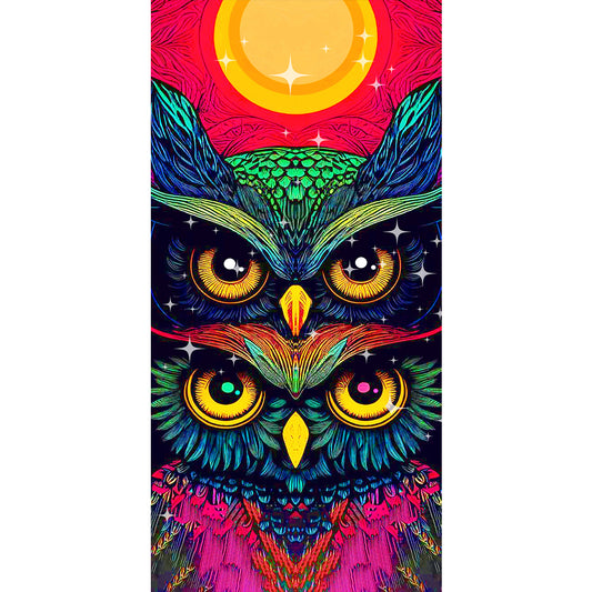 Owl - Full Round Drill Diamond Painting 40*80CM