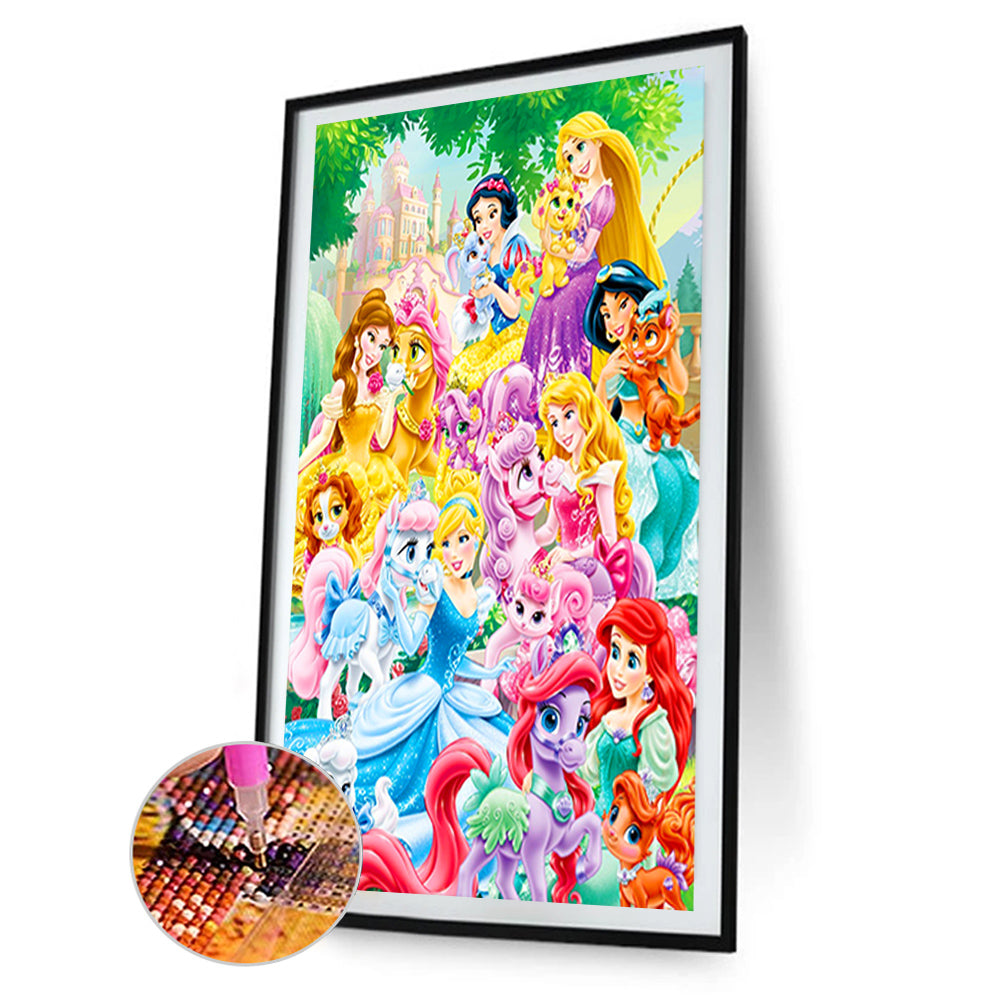 Disney Princess - Full Round Drill Diamond Painting 60*100CM