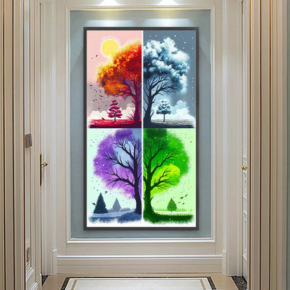Four Seasons - Full Round Drill Diamond Painting 40*70CM