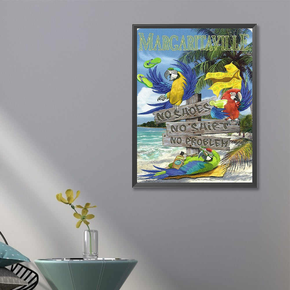 Beach Pictorial - Full Round Drill Diamond Painting 40*60CM