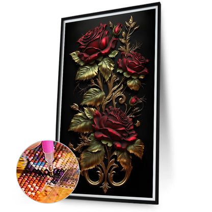 Phnom Penh Roses - Full Round Drill Diamond Painting 40*70CM
