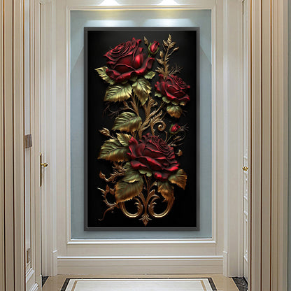 Phnom Penh Roses - Full Round Drill Diamond Painting 40*70CM