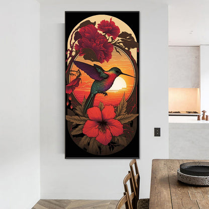 Branch Sparrow - Full Round Drill Diamond Painting 40*80CM
