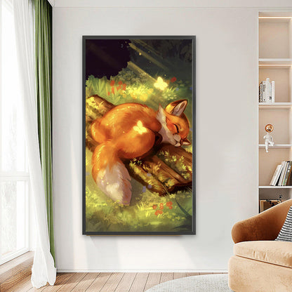 Resting Fox - Full Round Drill Diamond Painting 40*70CM