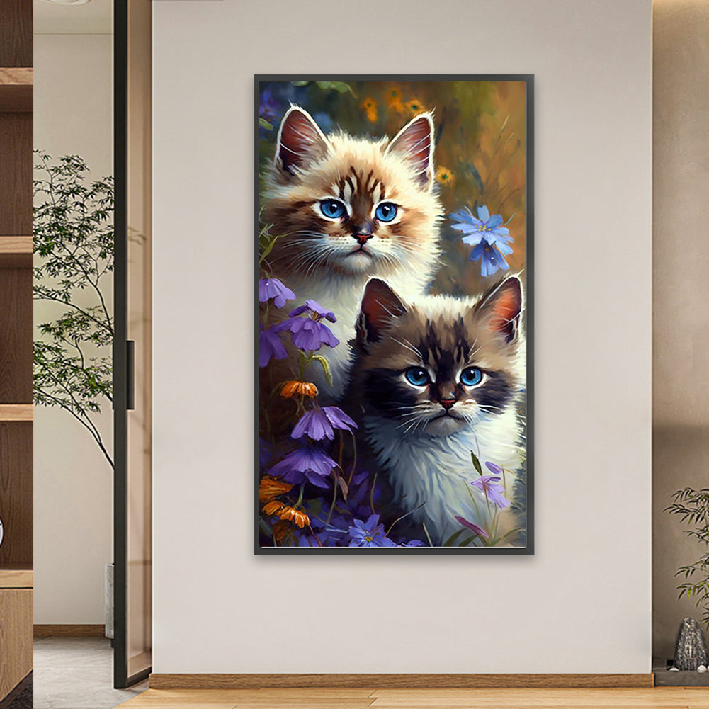 Watercolor Cat - Full Square Drill Diamond Painting 40*70CM