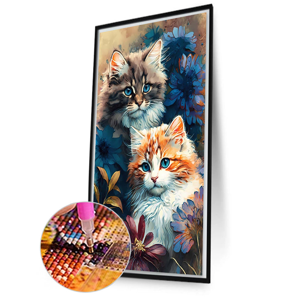 Watercolor Cat - Full Square Drill Diamond Painting 40*70CM