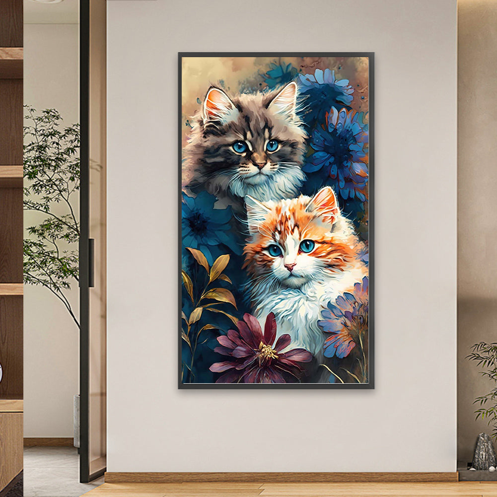 Watercolor Cat - Full Square Drill Diamond Painting 40*70CM