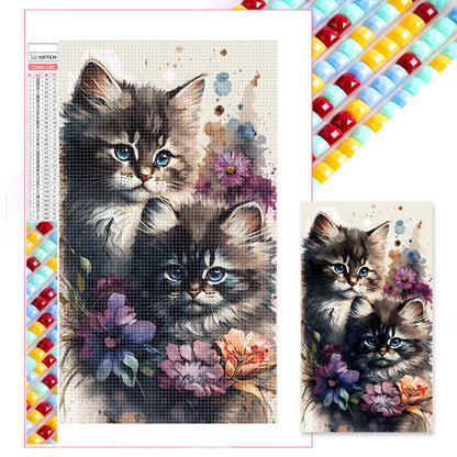 Watercolor Cat - Full Square Drill Diamond Painting 40*70CM