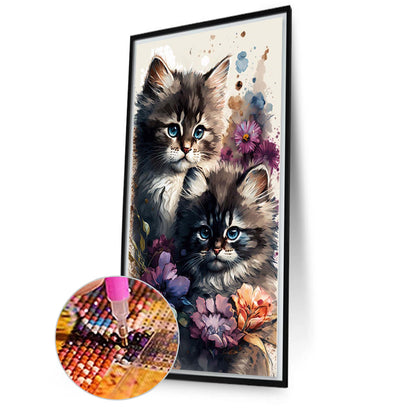 Watercolor Cat - Full Square Drill Diamond Painting 40*70CM