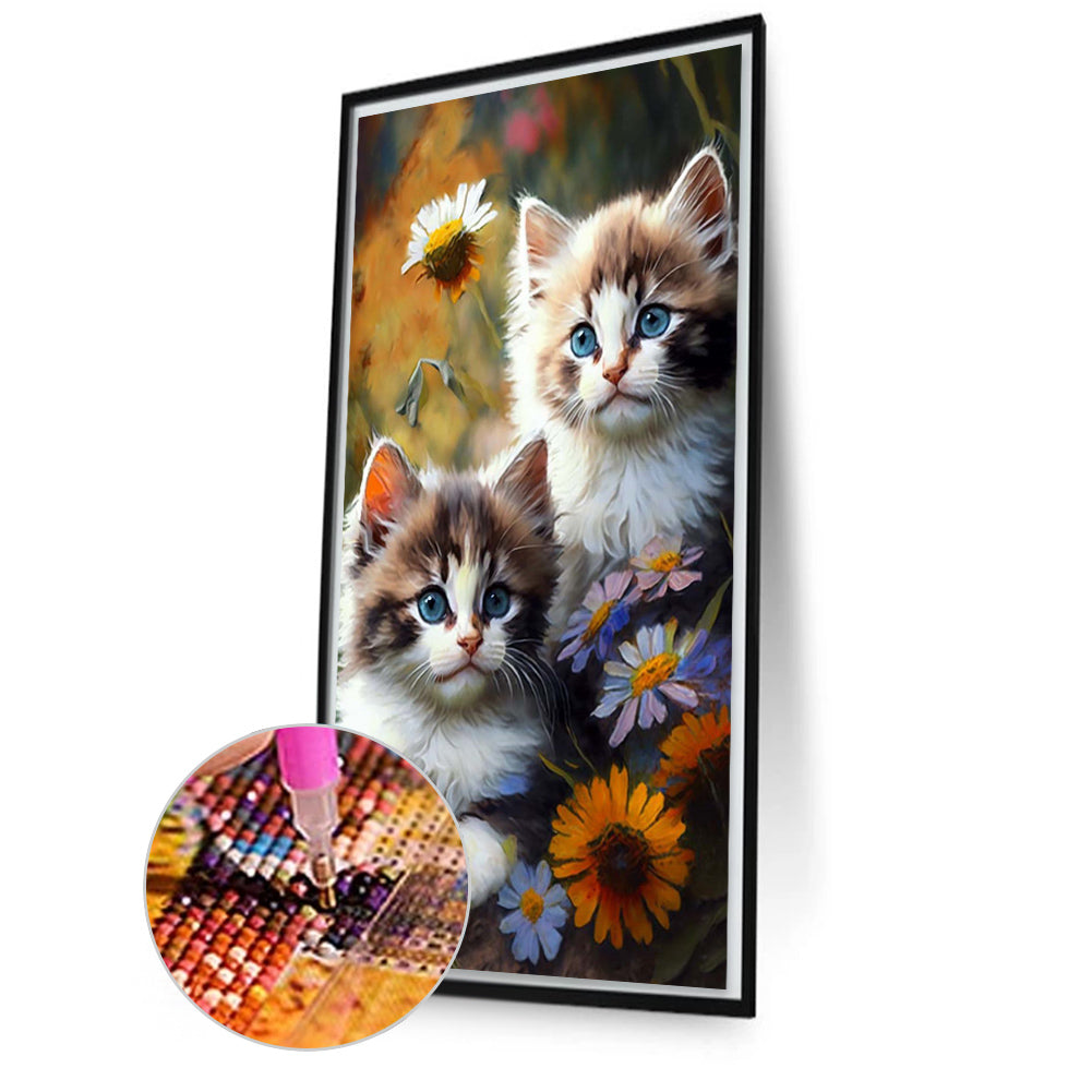 Watercolor Cat - Full Square Drill Diamond Painting 40*70CM